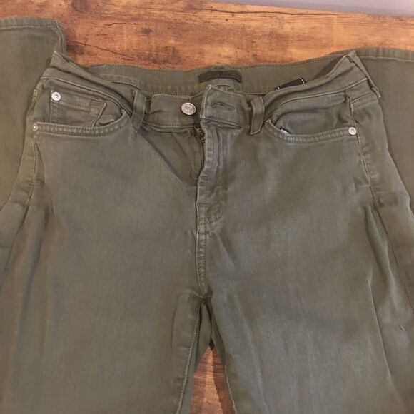 Seven for all mankind size 29 green stretch jeans - Picture 2 of 6